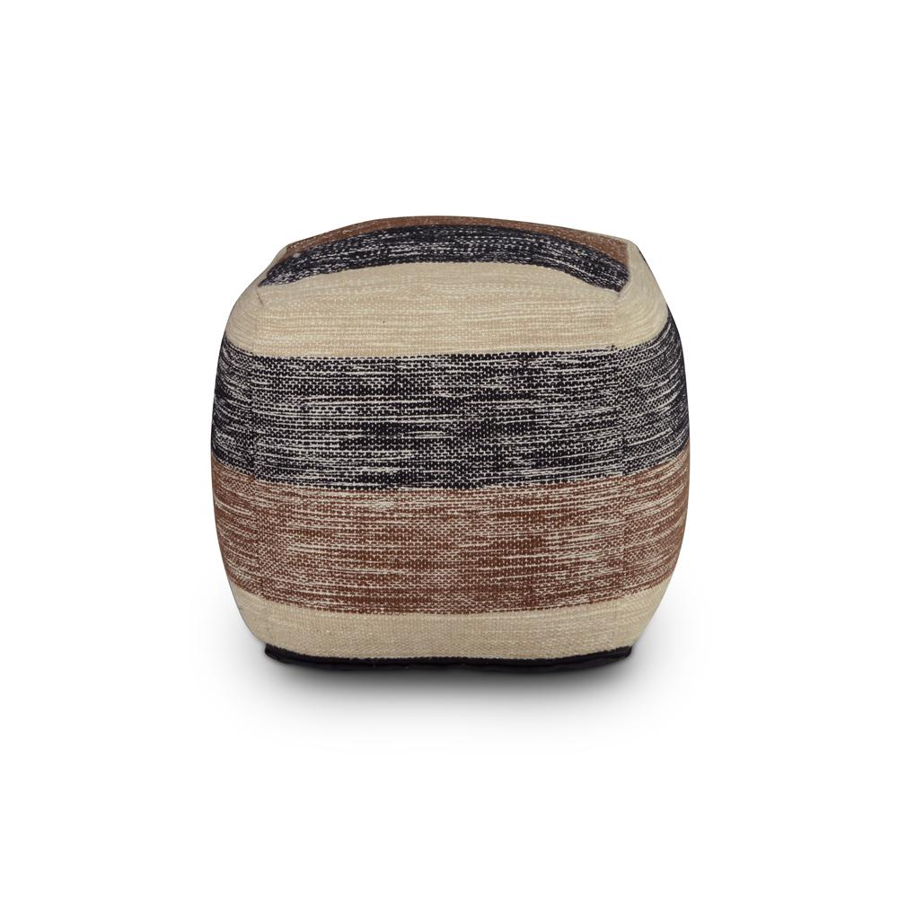 Jamal Square Handwoven Pouf