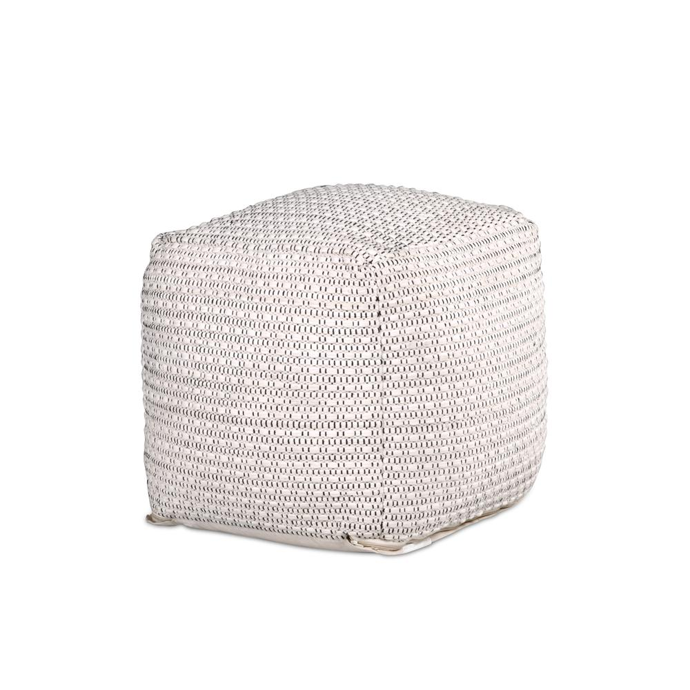 Hakim Square Handwoven  Pouf