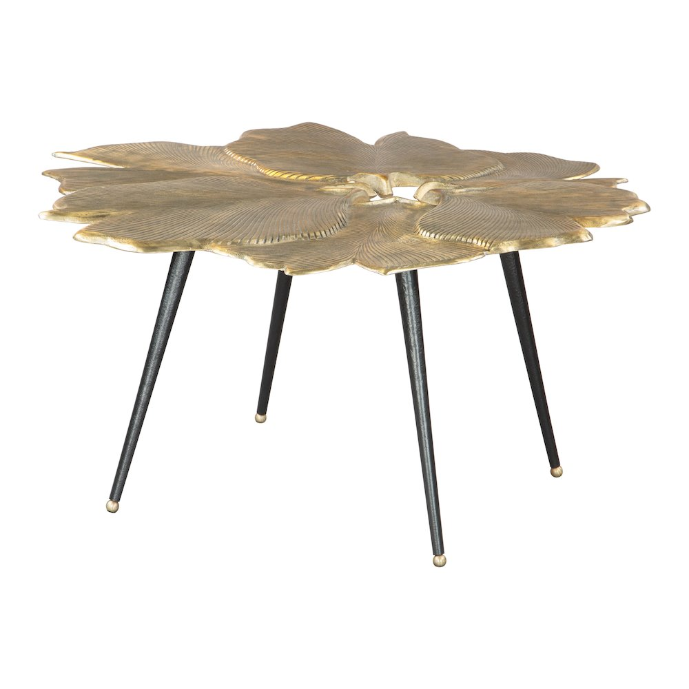 Gingko Coffee Table Antique Brass