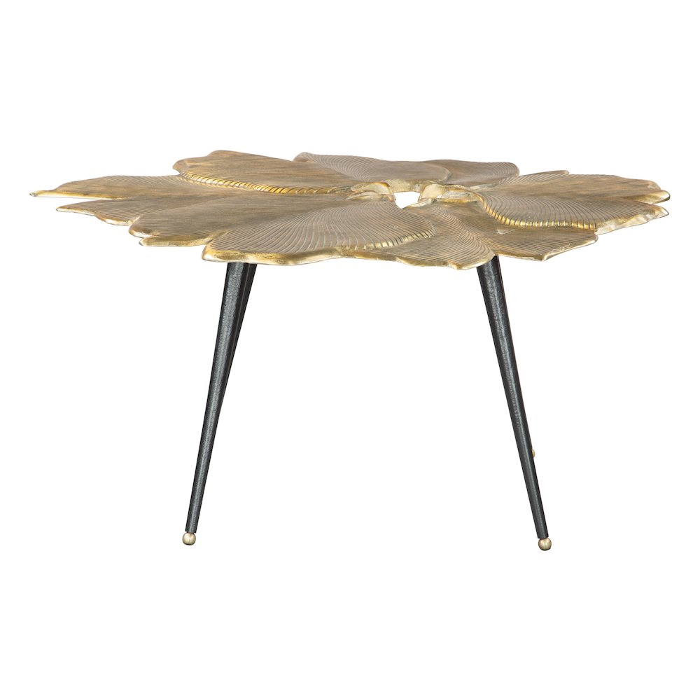 Gingko Coffee Table Antique Brass