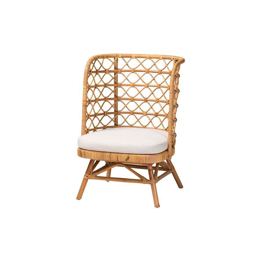 Tania Bohemian Light Honey Rattan Accent Chair