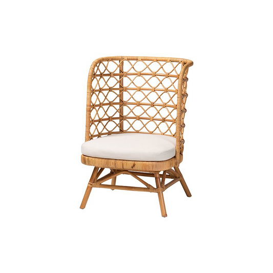 Tania Bohemian Light Honey Rattan Accent Chair