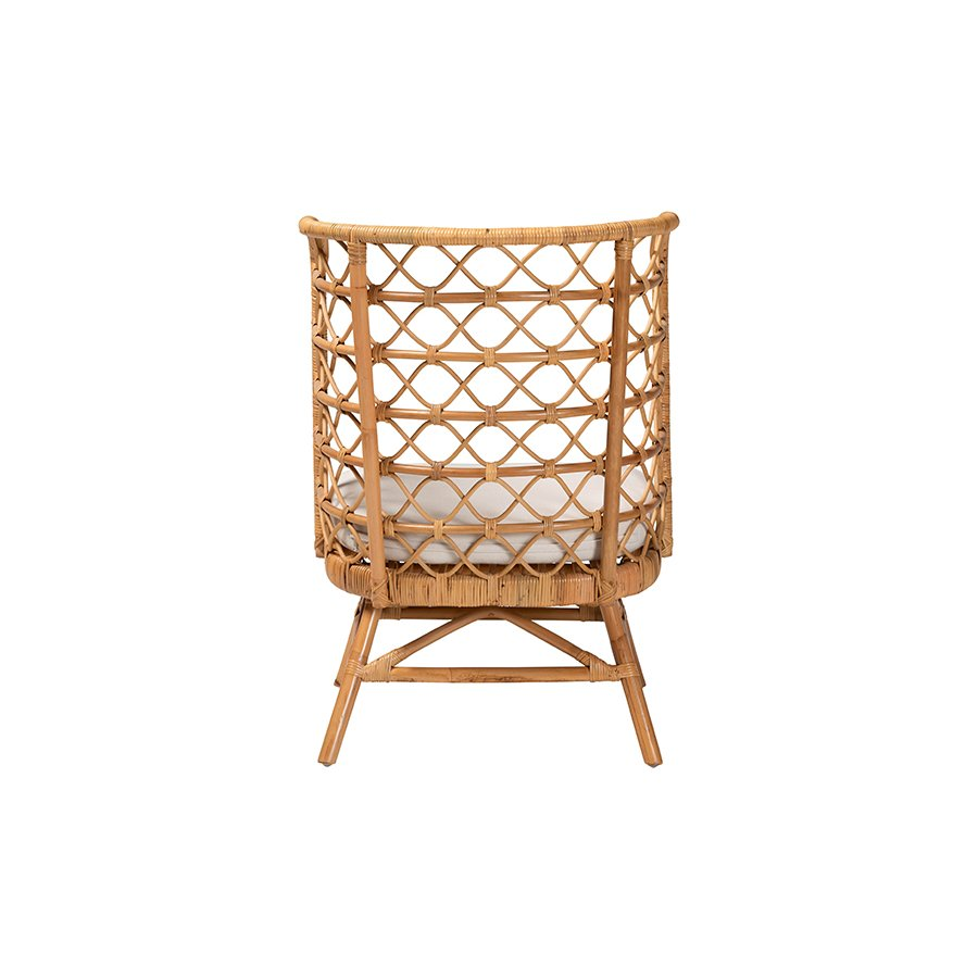 Tania Bohemian Light Honey Rattan Accent Chair