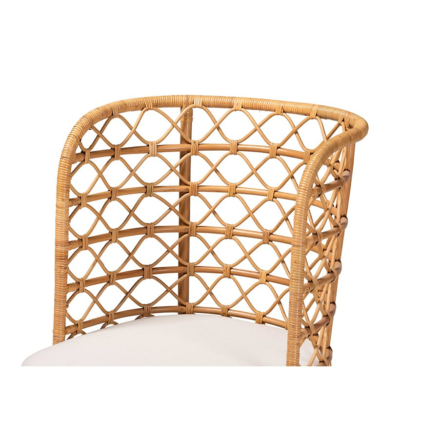 Tania Bohemian Light Honey Rattan Accent Chair