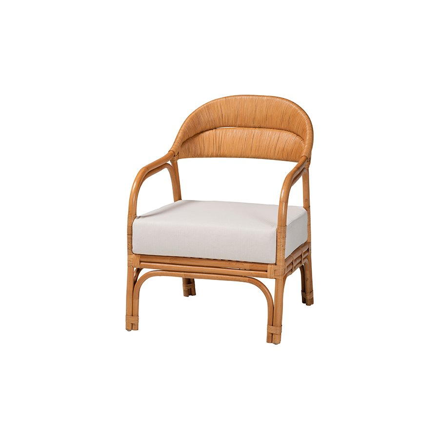 Marisa Bohemian Light Honey Rattan Arm Chair