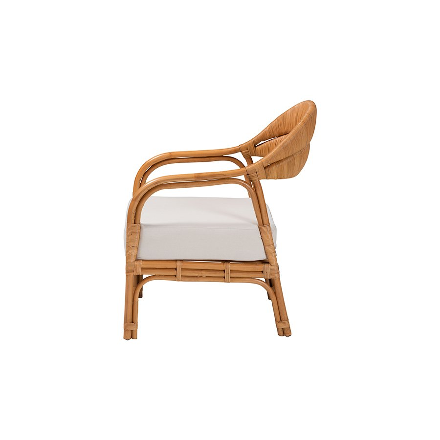 Marisa Bohemian Light Honey Rattan Arm Chair