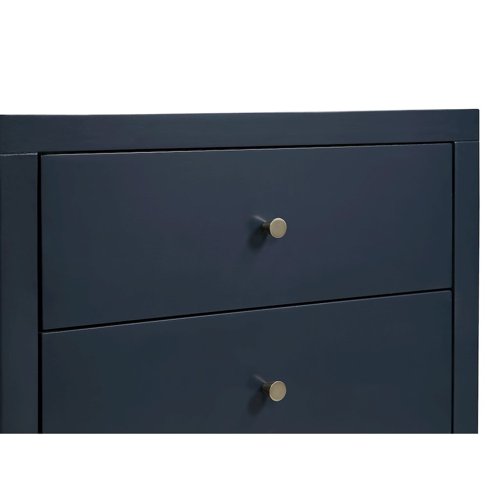 Nolan 3-drawer Nightstand - Midnight Blue