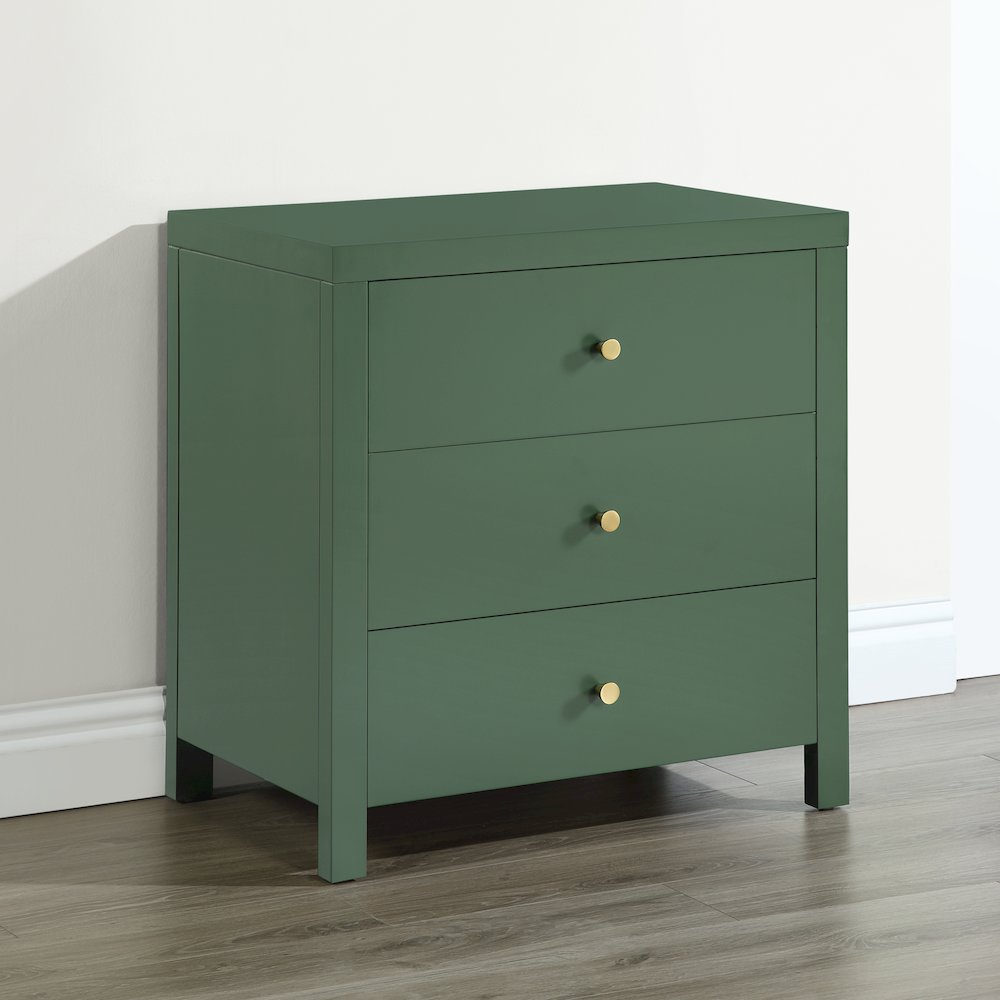 Nolan 3-drawer Nightstand - Vintage Green