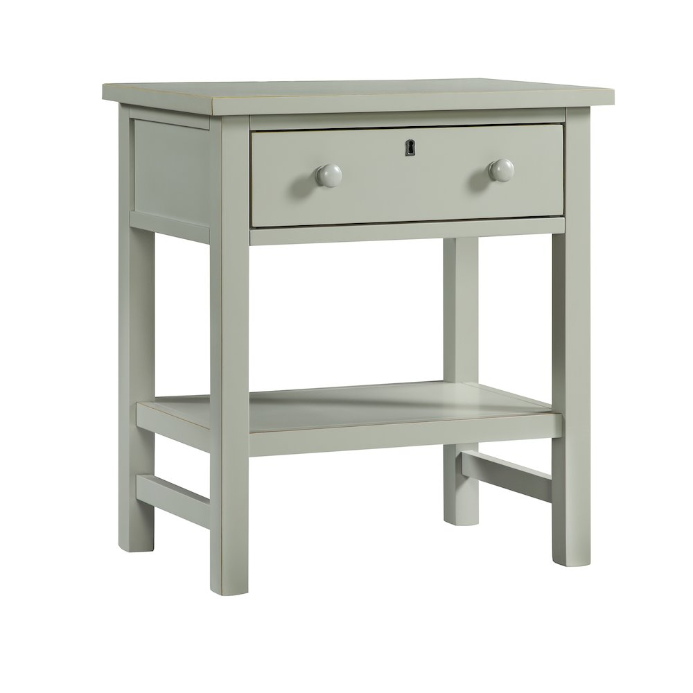 Franklen 1-drawer Storage Nightstand - Antique Gray