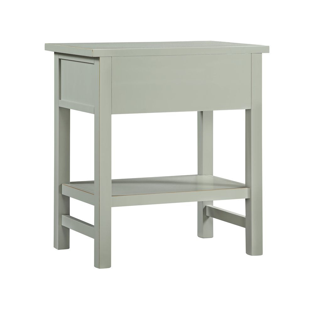 Franklen 1-drawer Storage Nightstand - Antique Gray