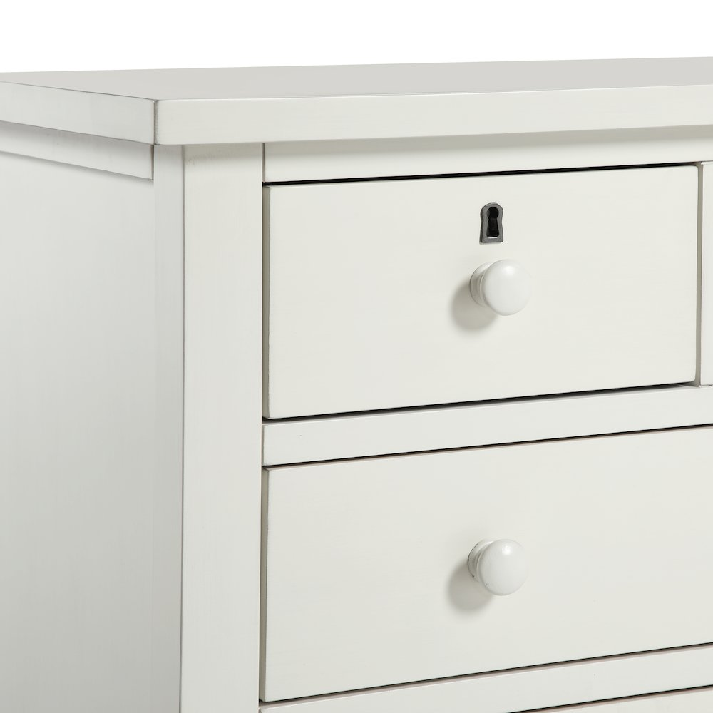 Greenwich 4-drawer Storage Nightstand - Antique White