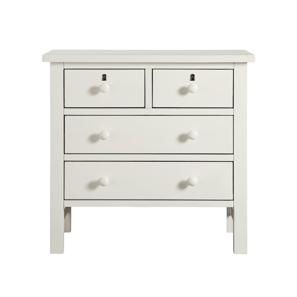 Greenwich 4-drawer Storage Nightstand - Antique White