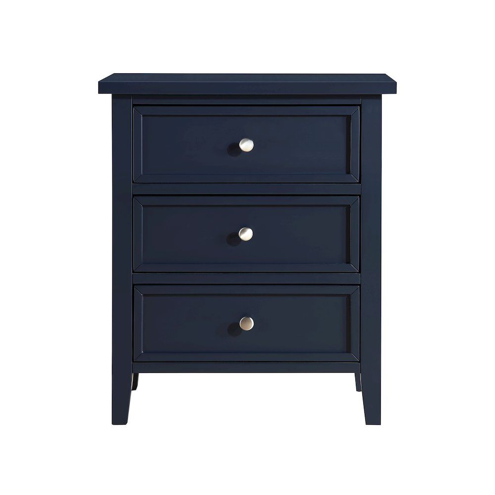 Lennon 3-drawer Nightstand - Midnight Blue