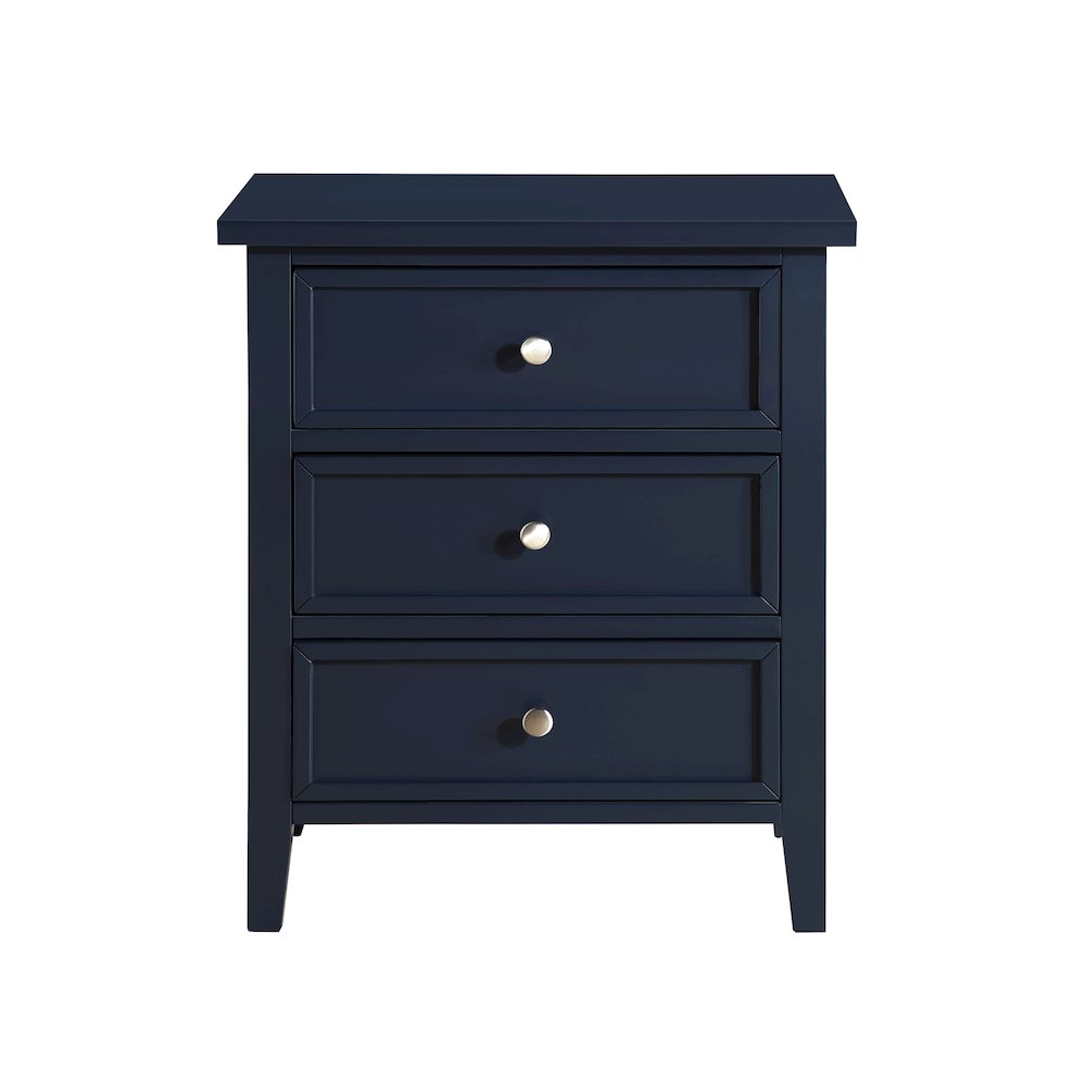 Lennon 3-drawer Nightstand - Midnight Blue