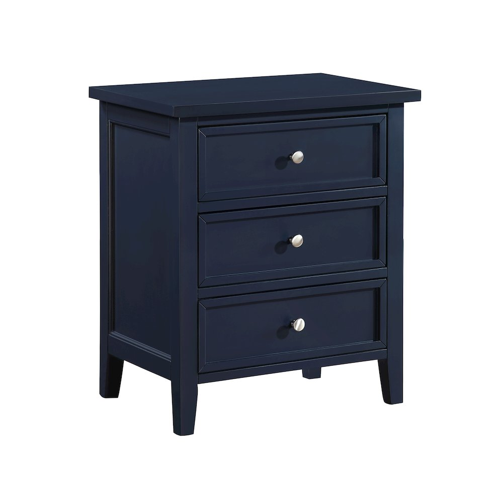 Lennon 3-drawer Nightstand - Midnight Blue