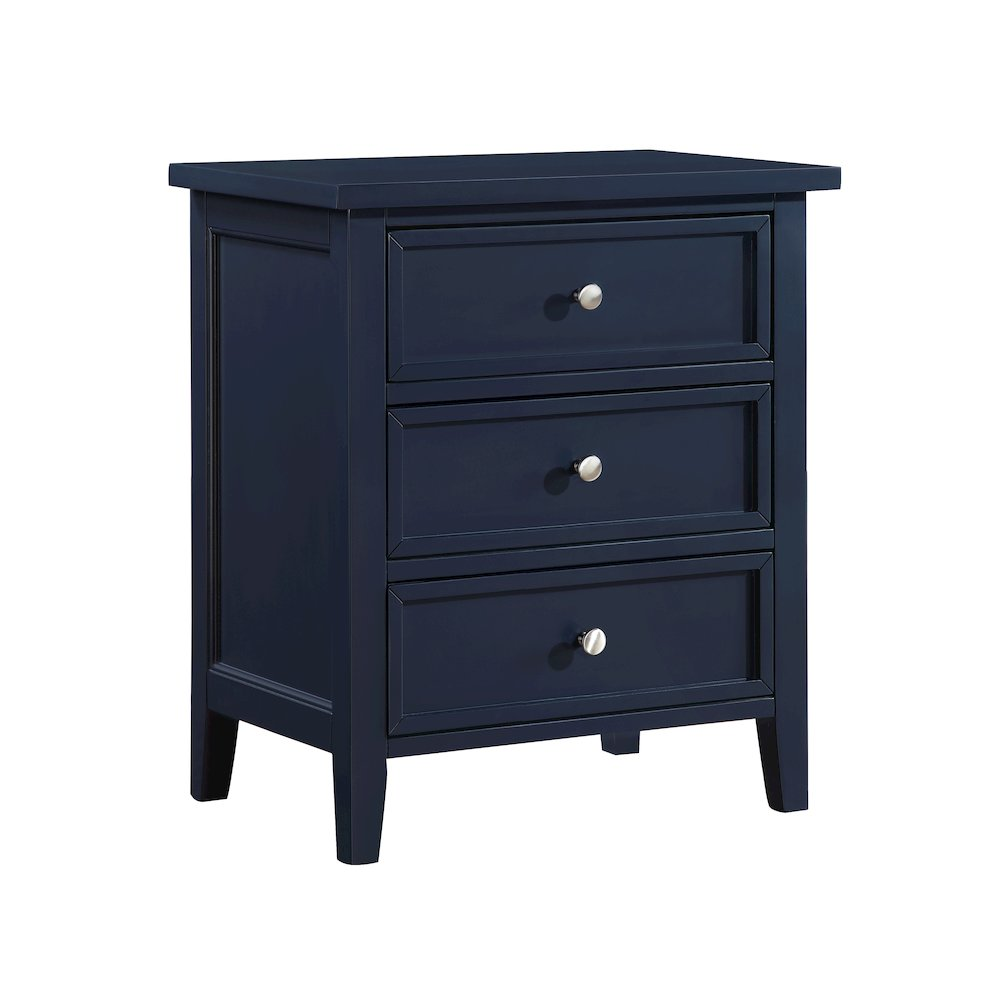 Lennon 3-drawer Nightstand - Midnight Blue