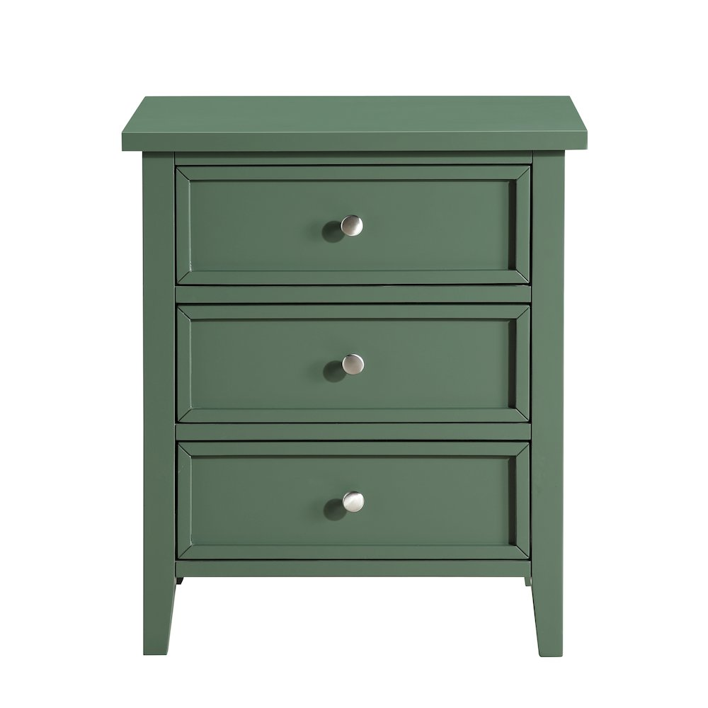 Lennon 3-drawer Nightstand - Vintage Green