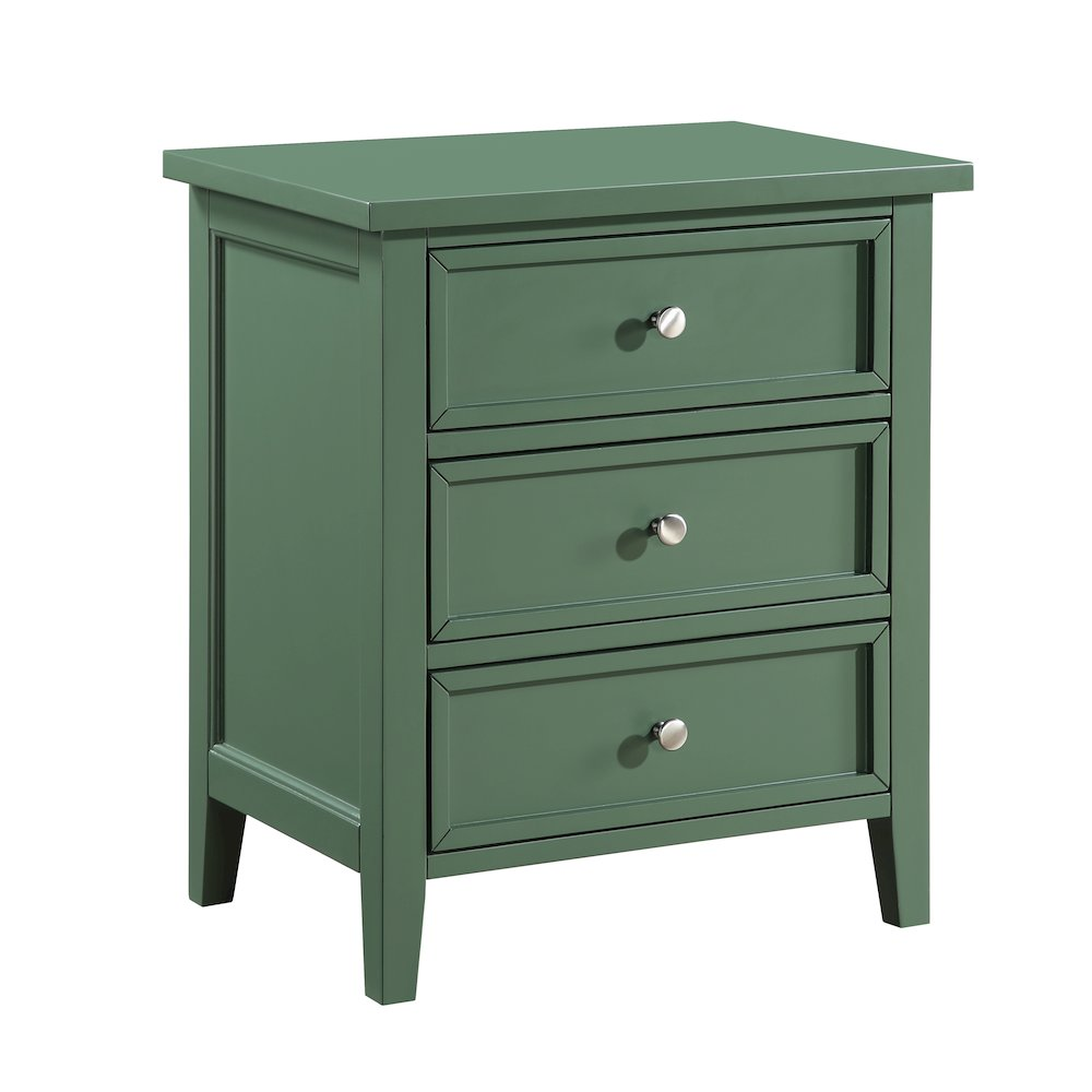 Lennon 3-drawer Nightstand - Vintage Green