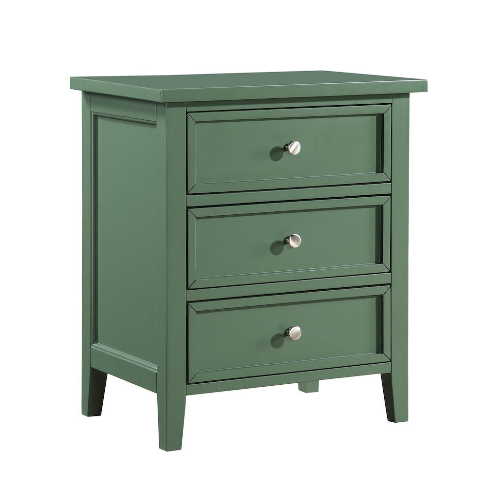 Lennon 3-drawer Nightstand - Vintage Green