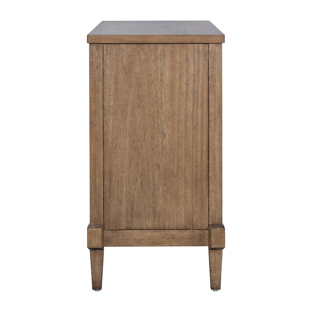 Salina Woven Cane Accent Cabinet in Toasted Almond Color