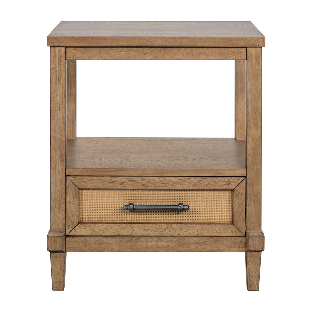 Woven Cane Nightstand