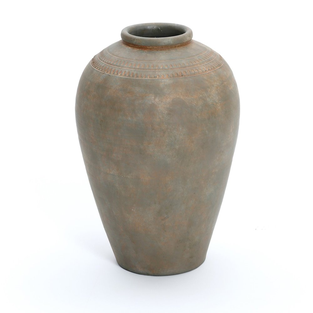 Sabe Brown Terracotta 14.6-Inch Vase