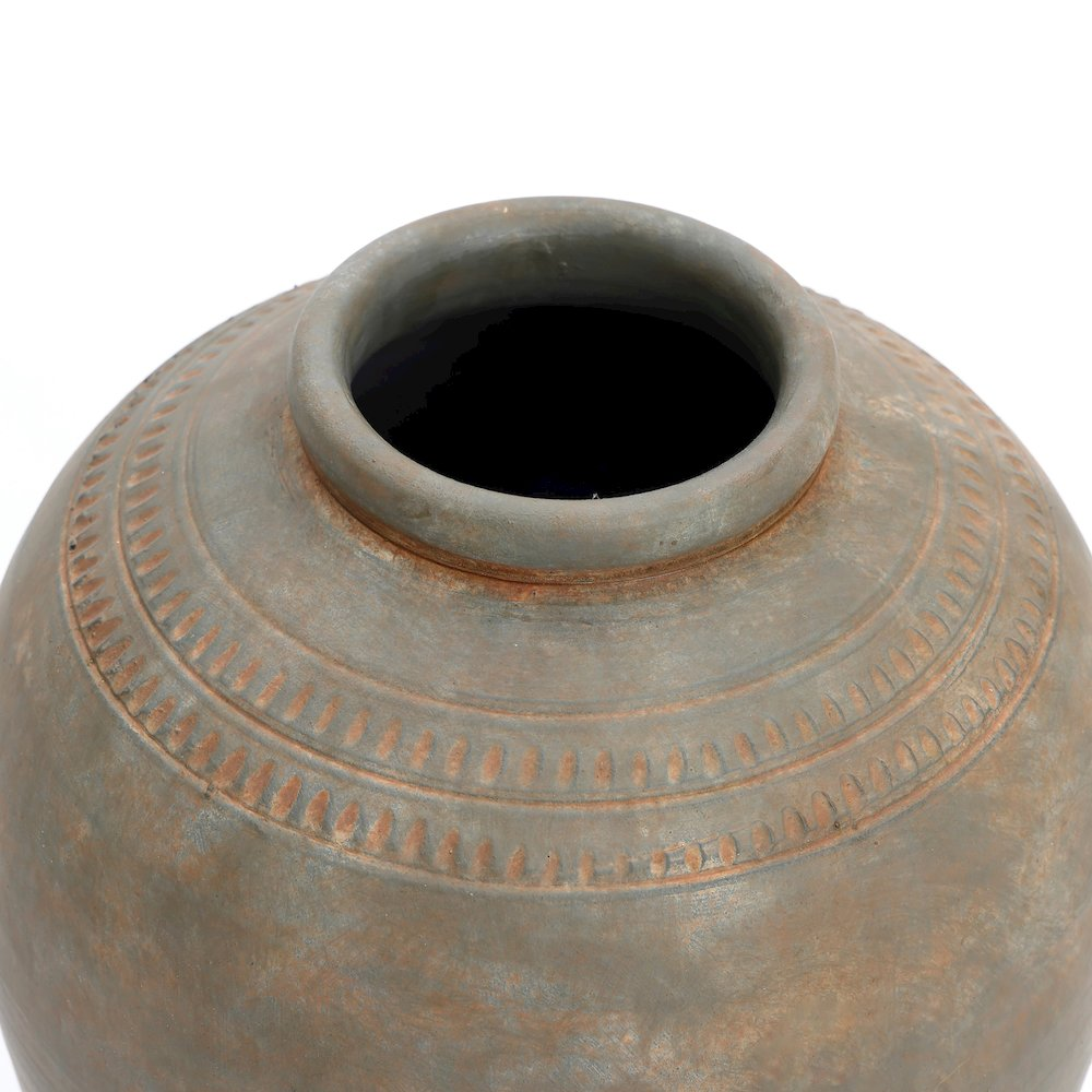 Sabe Brown Terracotta 14.6-Inch Vase