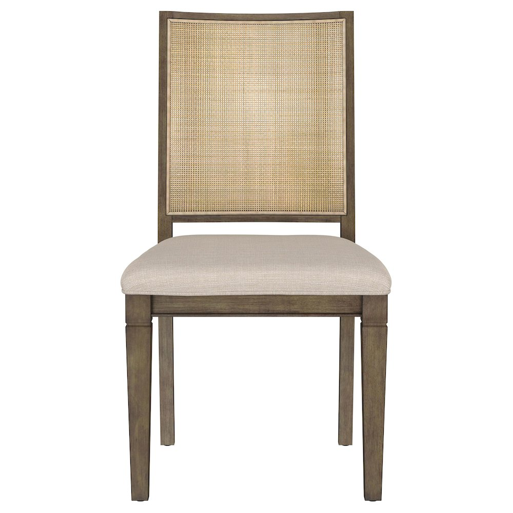 Matisse Woven Rattan Back Dining Side Chair Brown (Set of 2)