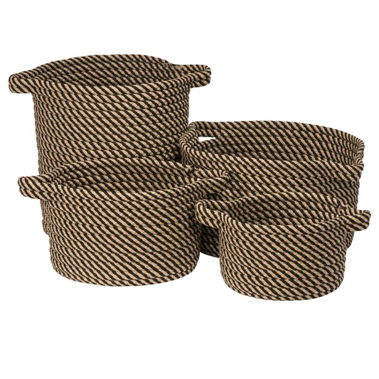 Homestead 4-Piece Basket Set - Onyx