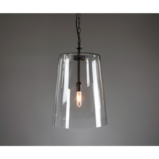 Jolee 1-Light Single Glass Pendant by Kosas Home