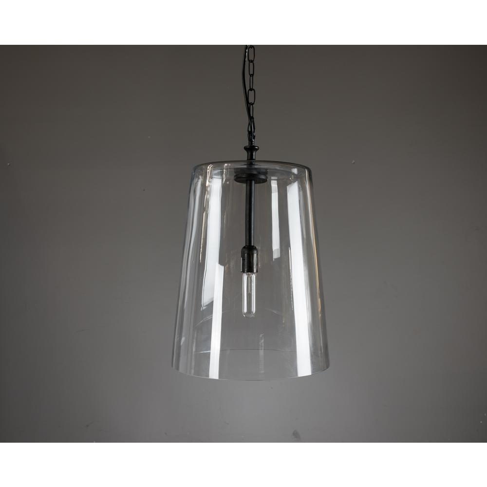 Jolee 1-Light Single Glass Pendant by Kosas Home