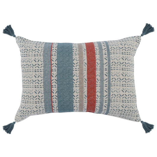 Shioa 100% Linen 14"x 20" Throw Pillow in Multicolor by Kosas Home