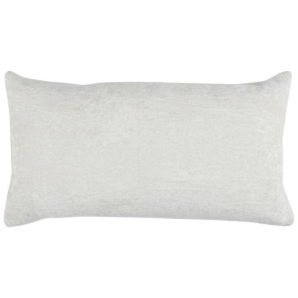 Laurant 14"x 26" Velvet Throw Pillow in Ivory by Kosas Home