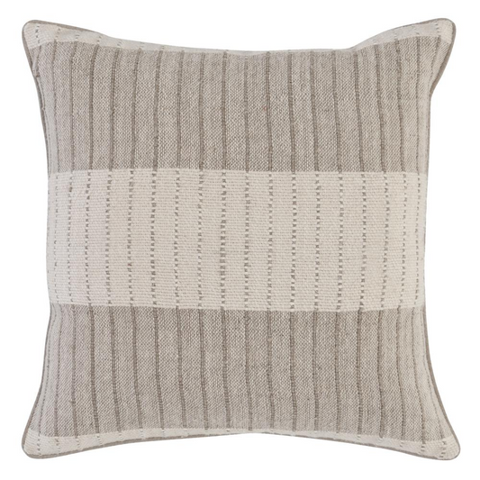 Kamia 22" Square Throw Pillow in Beige by Kosas Home