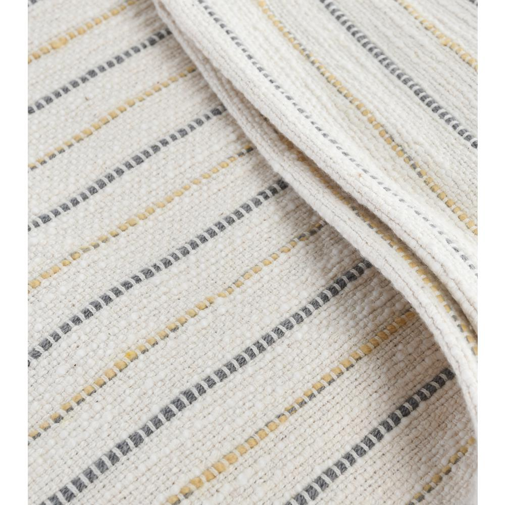 Cindy 100% Cotton 50"x70" Throw Blanket in Ivory by Kosas Home