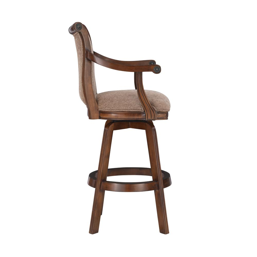 Brandon Warm Cherry Swivel Bar Stool