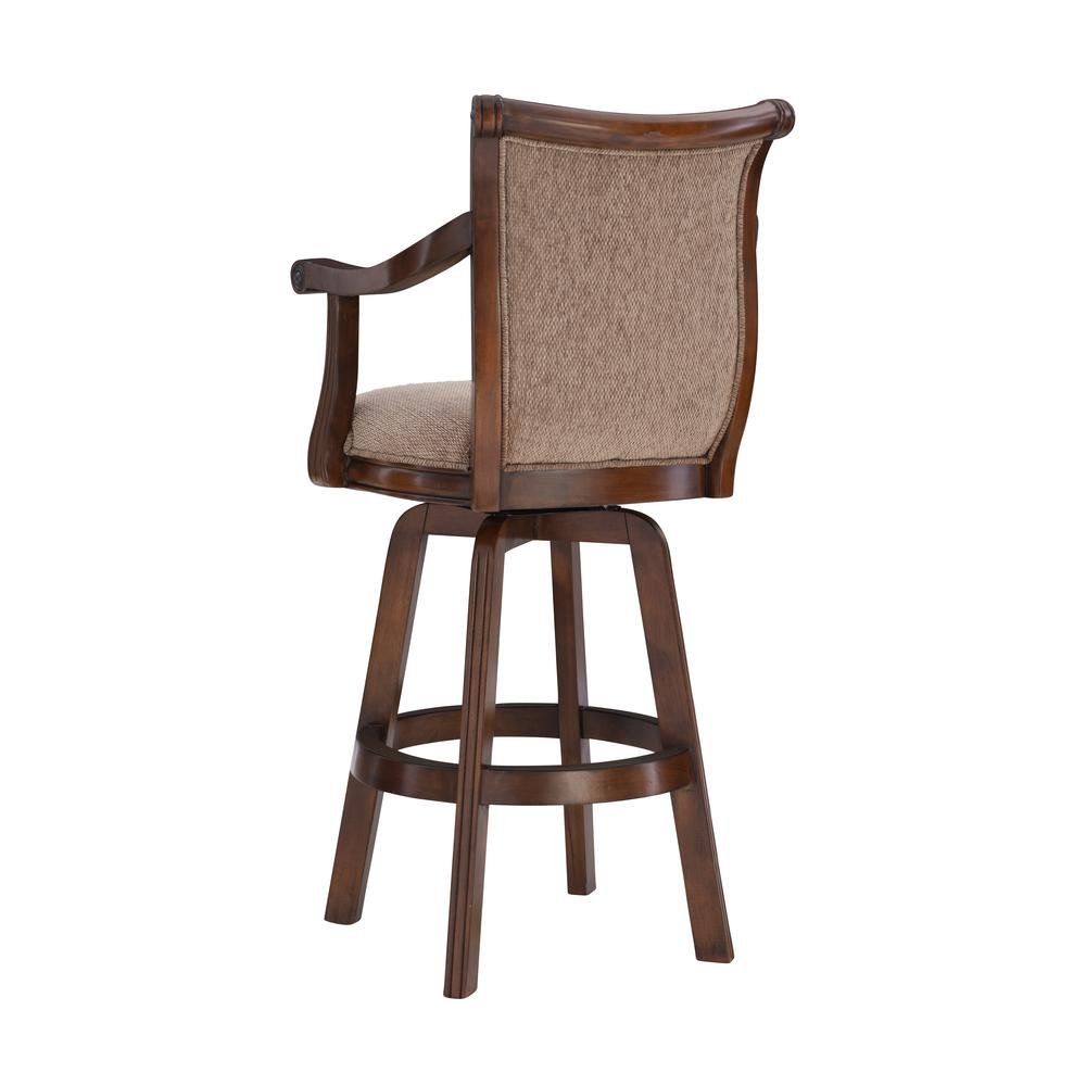 Brandon Warm Cherry Swivel Bar Stool