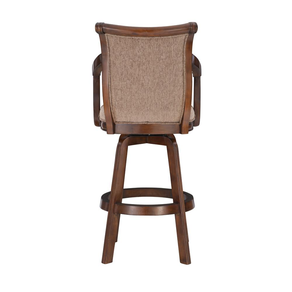 Brandon Warm Cherry Swivel Bar Stool