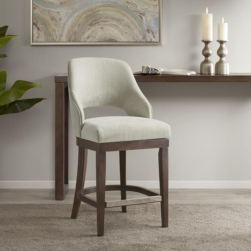 Jillian Counter Stool with Swivel Seat, Cream