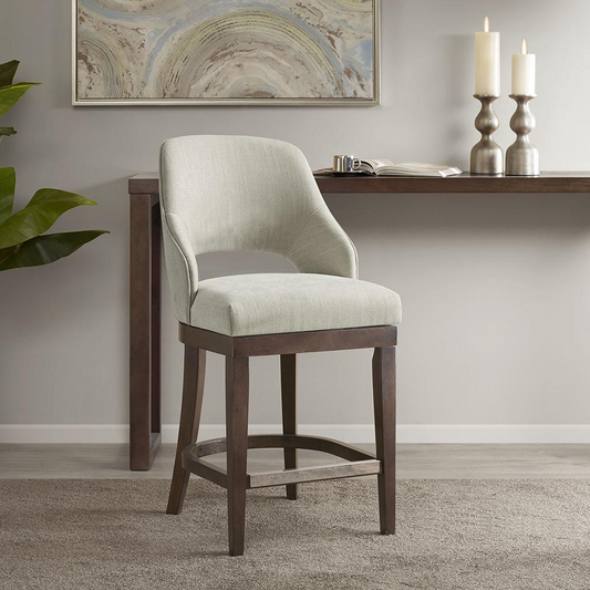 Jillian Counter Stool with Swivel Seat, Cream