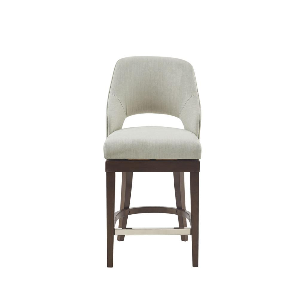 Jillian Counter Stool with Swivel Seat, Cream