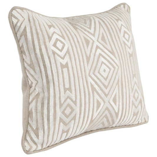 Adrie 12" x 16" Throw Pillow in Ivory by Kosas Home