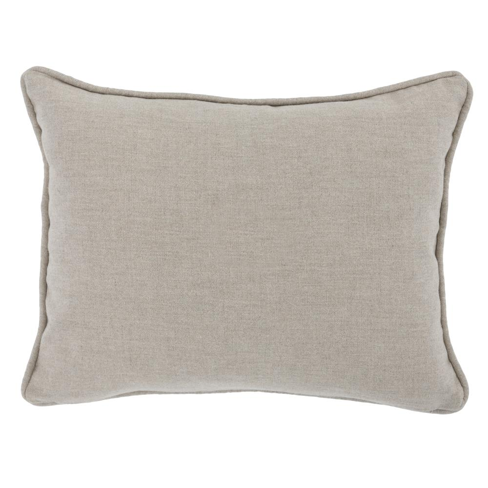 Adrie 12" x 16" Throw Pillow in Ivory by Kosas Home