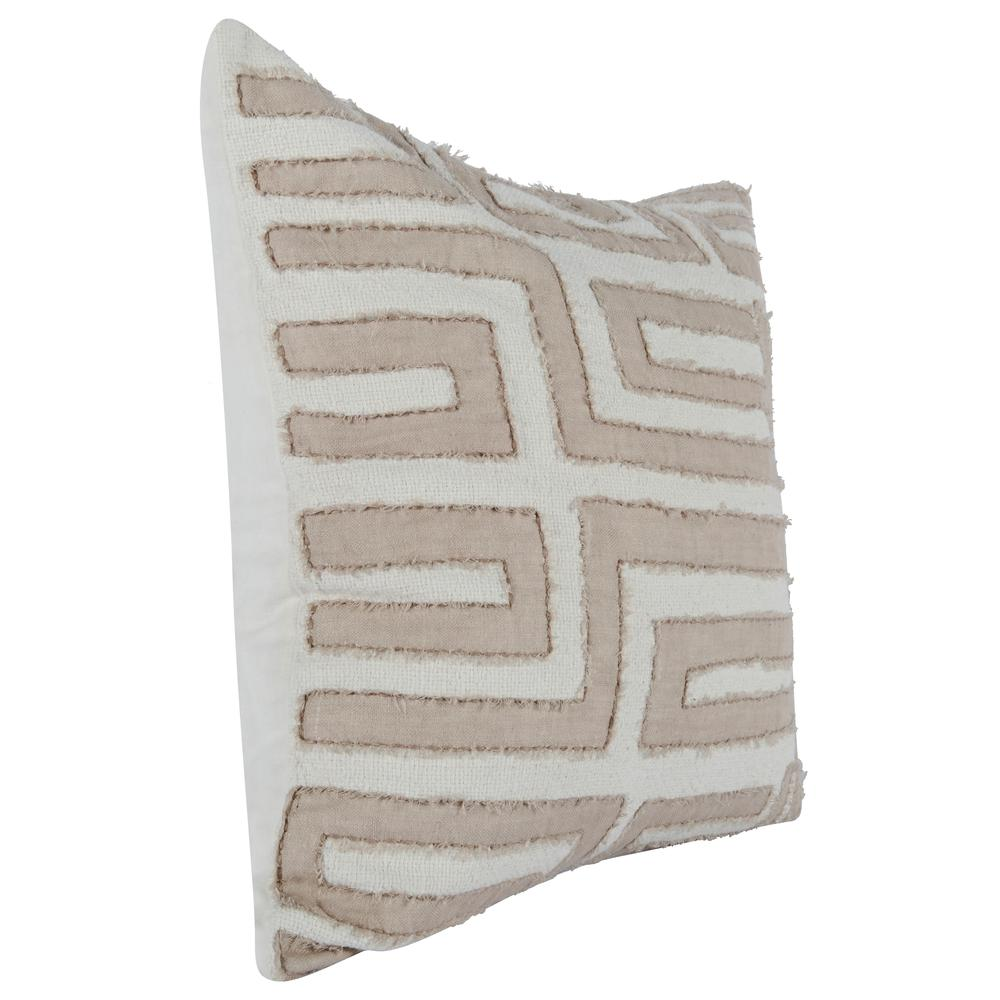 Kosas Home Mia Knitted 22" x 22" Throw Pillow, Natural Ivory