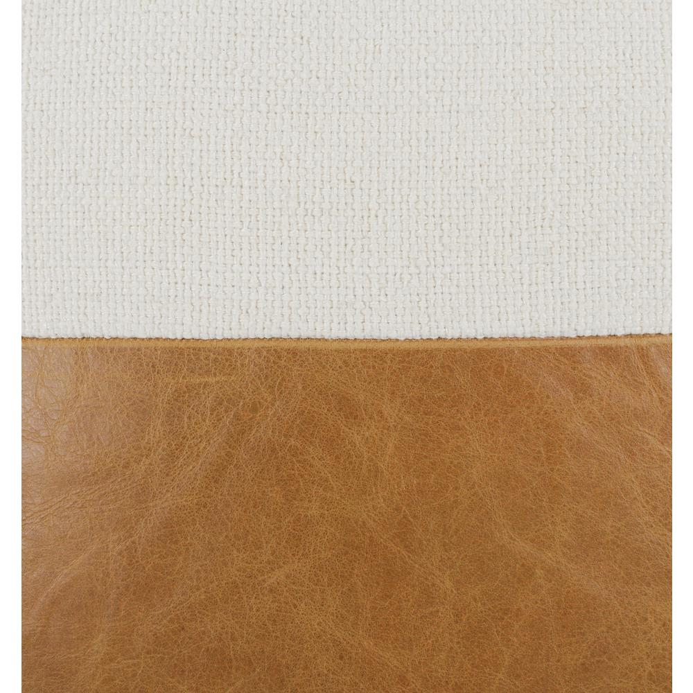 Yoli 20" Square Throw Pillow, Chestnut Ivory